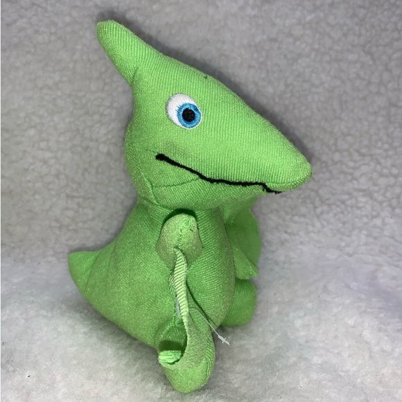 The Dinosaur Train 7" Tiny Pteranodon sewn on blue eyes green plush - Picture 1 of 8